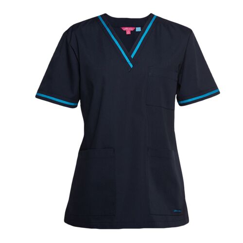 JB's  CONTRAST LADIES SCRUBS TOP Thumbnail