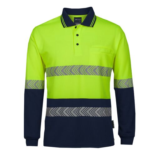 JB's HV L/S SEGMENTED TAPE POLO Thumbnail