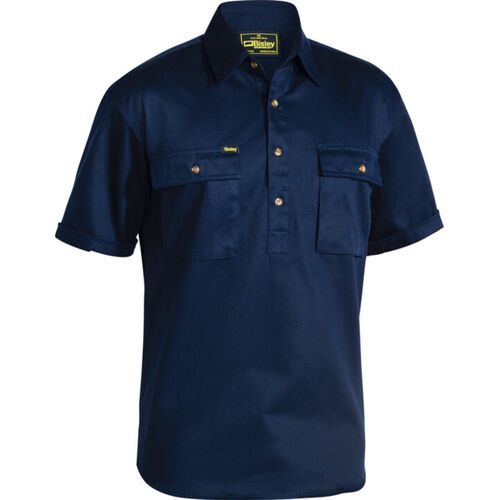 Bisley Closed Front Cotton Drill Short Sleeve Shirt Thumbnail