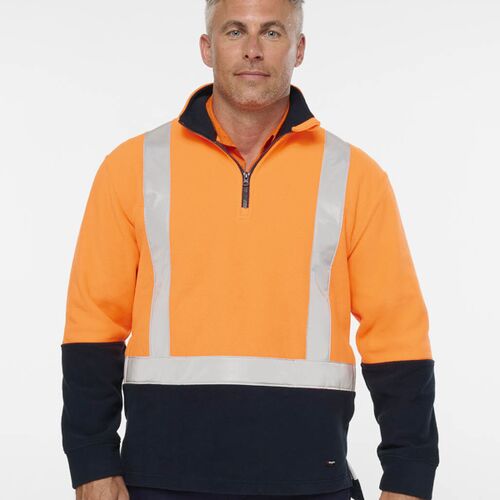 King Gee Originals Hi Vis 1/4 Zip Pullover Thumbnail