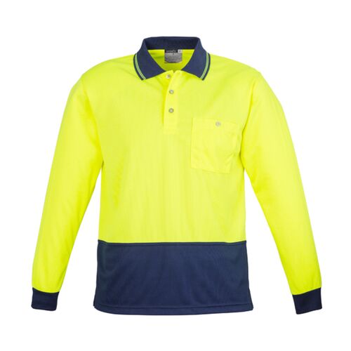 Syzmik Unisex Hi Vis Basic Long Sleeve Polo Thumbnail