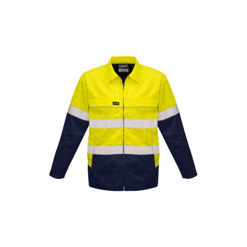 Syzmik Mens Hi Vis Cotton Drill Jacket Thumbnail