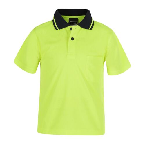 JB's Hi Vis Non Cuff Traditional Polo Kids Thumbnail
