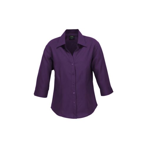 Biz Care Ladies Plain Oasis 3/4 Sleeve Shirt Thumbnail