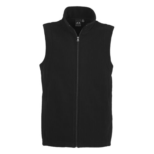 Biz Care Mens Plain Micro Fleece Vest Thumbnail