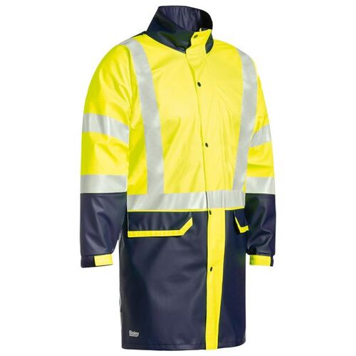Bisley Taped Hi Vis Stretch PU Rain Coat Thumbnail