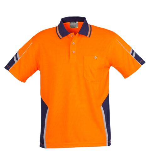 Syzmik Mens Hi Vis Squad Short Sleeve Polo Thumbnail