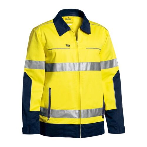 Bisley Taped Hi Vis Drill Jacket with Liquid Repellent Finish Thumbnail